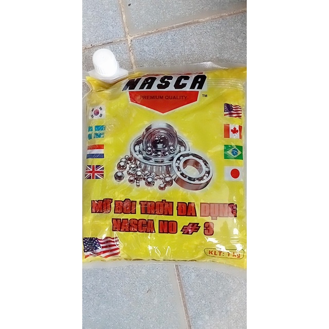 10 KG Mỡ bò bôi trơn NASCA đa dụng cao cấp USA 1Kg có vòi mở tiện lợi