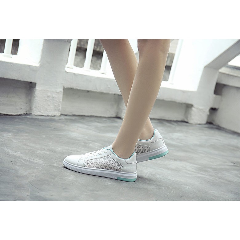 Giày Nữ Sneaker Trắng Dễ Thương Giá Rẻ Dáng Thể Thao Xuân Hè Mới Phiên Bản Hàn Quốc Mắt Lưới Thoáng Khí Êm Nhẹ Siêu Bền