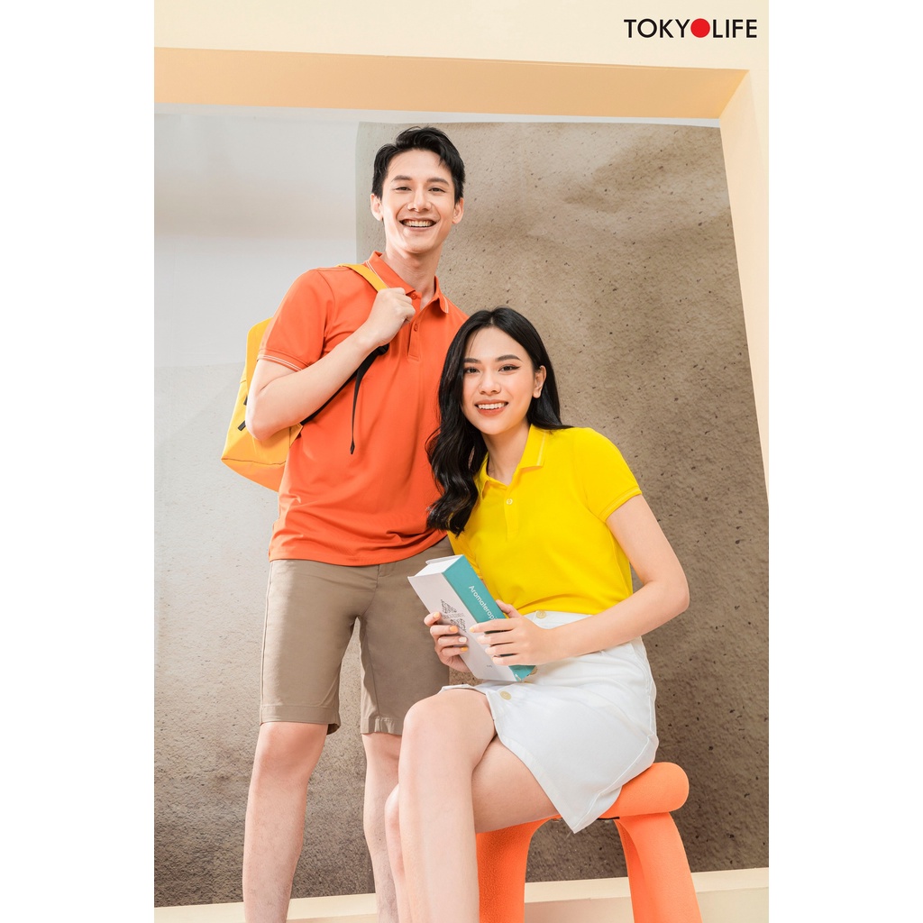 Áo Polo Nữ Cotton Cao Cấp, Basic Thoáng Mát TOKYOLIFE dáng ôm I9POL801I