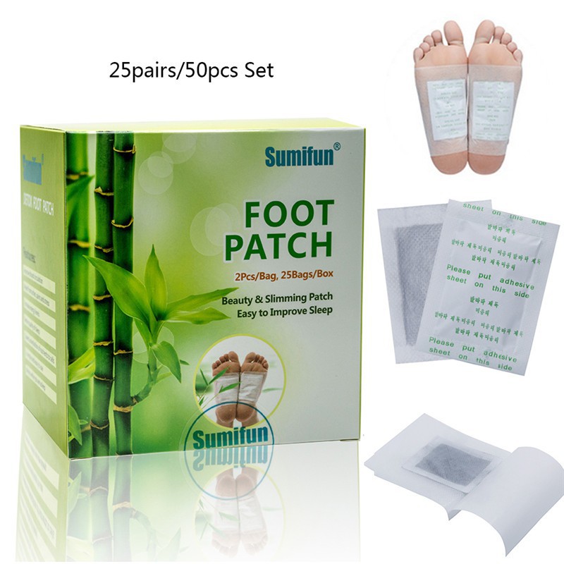 Set 50 miếng dán lòng bàn chân giúp thư giãn và thảo dược