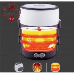 Hộp Mang Cơm Văn Phòng, Cặp Lồng Hâm Nóng Thức Ăn Cắm Điện 3 Tầng Inox Lunchbox, Bảo Hành 12 Tháng