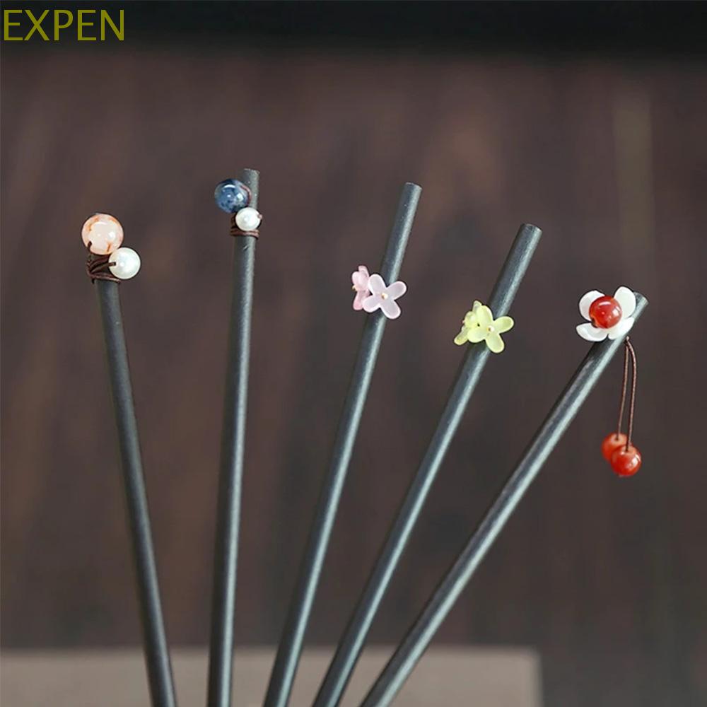 Trâm cài tóc bằng gỗ phong cách Trung Quốc cổ điển cho nữ
