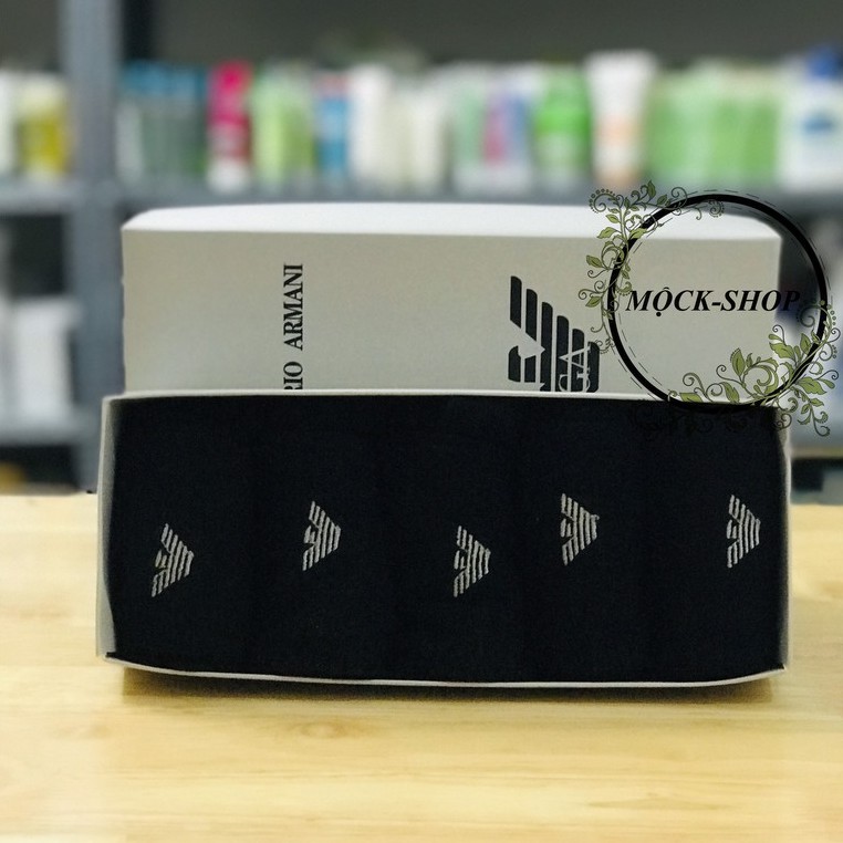 Set 5 đôi tất Emporio Armani cao cổ dành cho nam