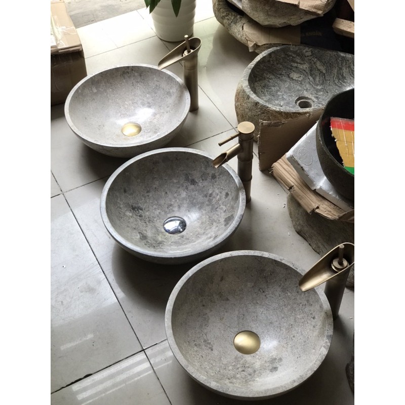 Lavabo đá tự nhiên 100%