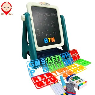 Bảng Vẽ Viết Thông Minh Hai Mặt Tặng Kèm Chữ Số Và Chữ Cái Giúp Bé Tư Duy Phát Triển Não Bộ - Shop Bố Mốc
