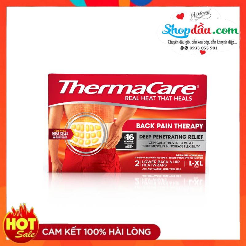 Cao Dán ThermaCare HeatWraps Back Pain Therapy