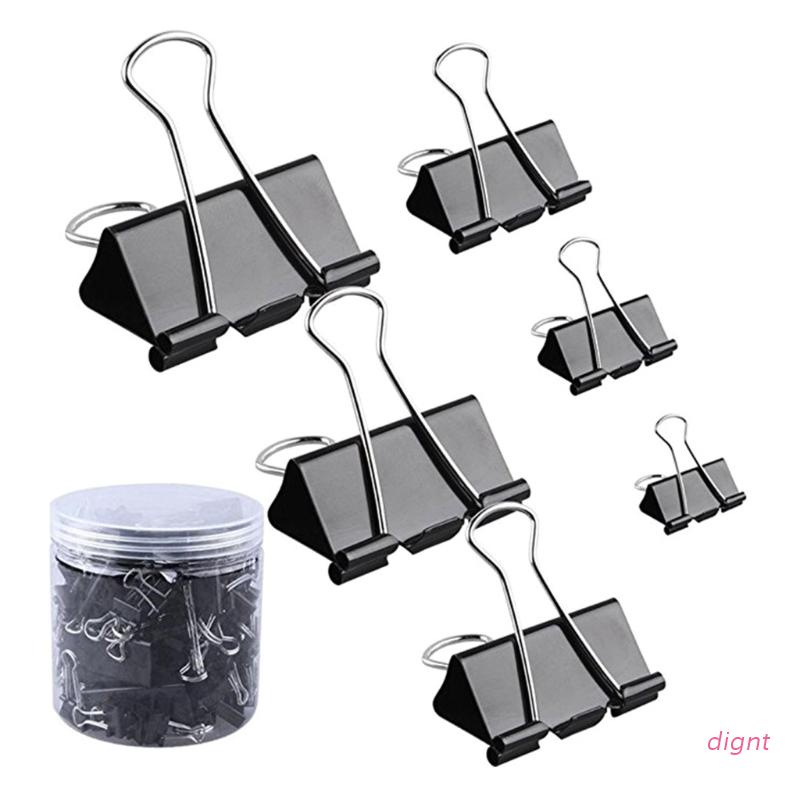 Set 120 Kẹp Giấy Trong Suốt Nhiều Kích Cỡ Tiện Dụng Cho Giáo Viên / Học Sinh / Văn Phòng