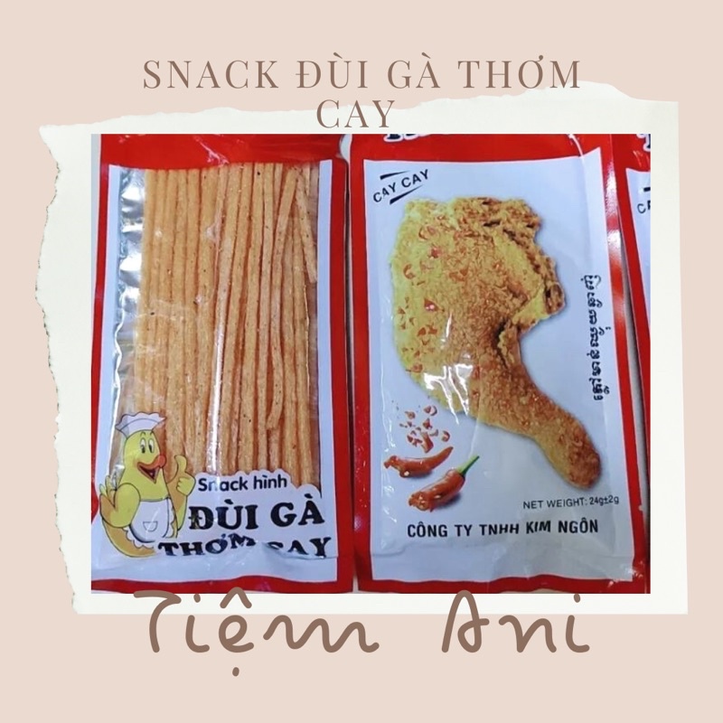 SNACK ĐÙI GÀ THƠM CAY đồ ăn vặt tuổi thơ giá rẻ