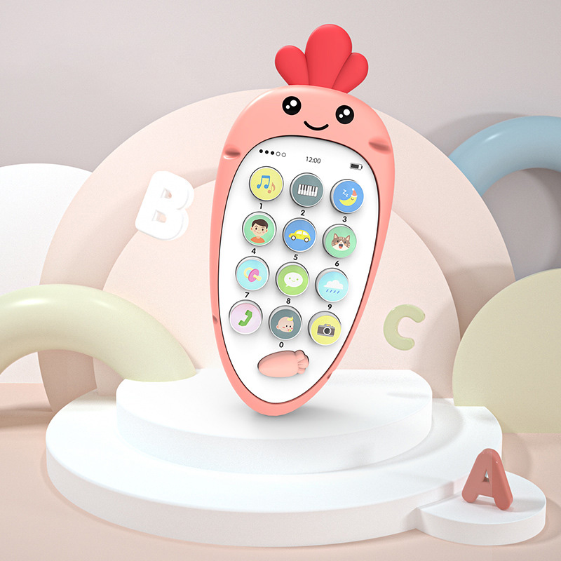 Điện thoại đồ chơi hình củ cà rốt cho bé