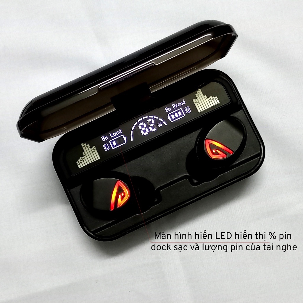 Tai Nghe Bluetooth Gaming S10 Pro Cao Cấp, Cảm Ứng, Nghe Nhạc Cực Hay, Kiêm Sạc Dự Phòng 2200mAh Bảo Hành 12 Tháng