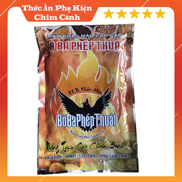 Cám chim chào mào cao cấp Bộ Ba Phép Thuật, không cần nhiều mồi tươi chim căng, bền, lông mượt - Shop Cám Chim