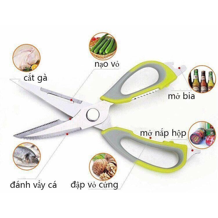 Kéo làm bếp cắt thông minh 6in1 siêu tiện lợi | BigBuy360 - bigbuy360.vn