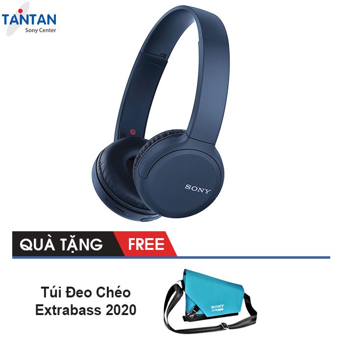 Tai Nghe Choàng Đầu BLUETOOTH Sony WH-CH510 | Pin: 35h ,Sạc nhanh - Cổng USB Type-C - Bluetooth 5.0 - Microphone