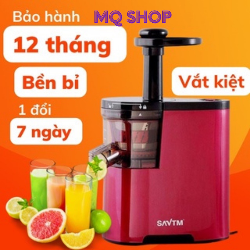 Máy ép tốc độ chậm SAVTM ép kiệt nước đến 96% lượng nước trong hoa quả ,trái cây giữ lại hàm lượng dinh dưỡng và vitamin