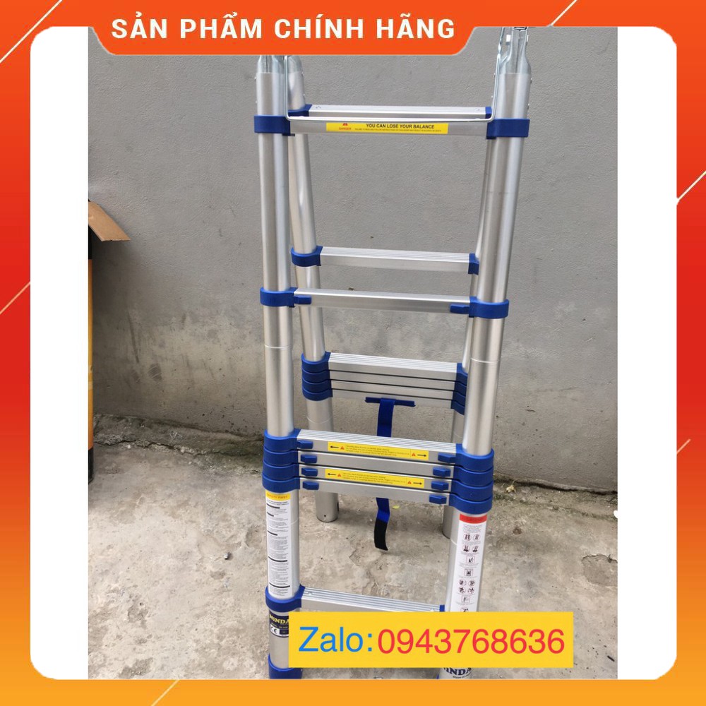 Thang Nhôm Rút NINDA Chữ A 3.8M (1.9M+1.9M)