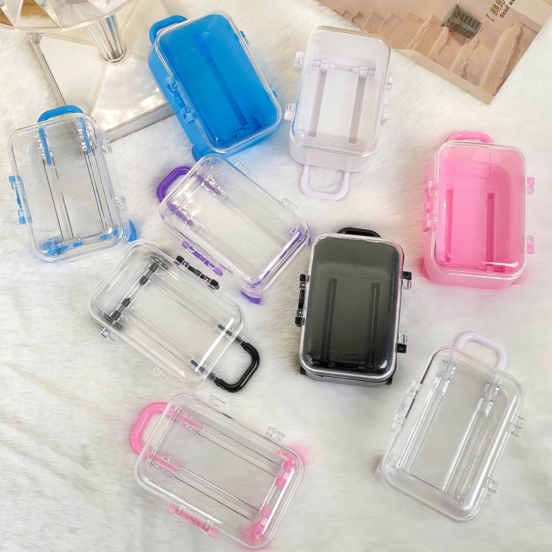 Hộp Đựng Trang Sức / Kẹo / Trang Sức Để Bàn Hình Vali Mini Sáng Tạo