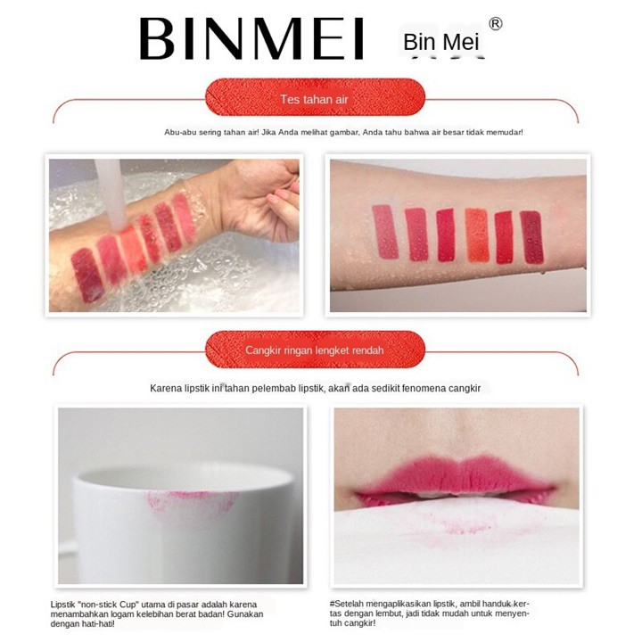 [Sỉ-Rẻ] Son lì mịn, bền màu, lâu trôi, cấp ẩm Binmei 8148 [Lẻ-Sỉ] | BigBuy360 - bigbuy360.vn