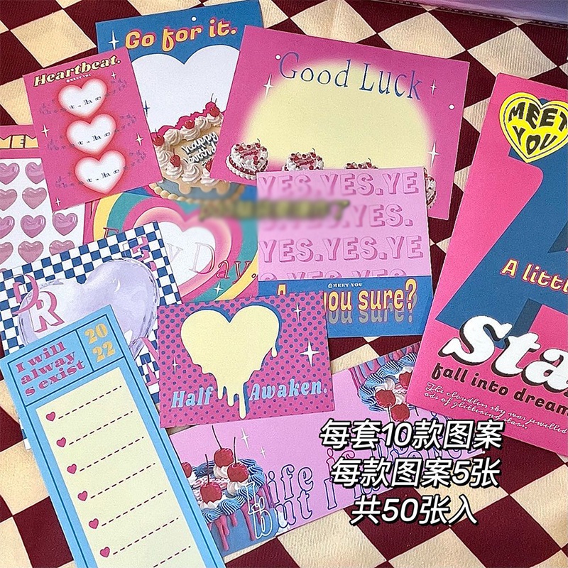 Bộ 50 Giấy Ghi Chú Hình Ngôi Sao Rơi Into Dream Dùng Trang Trí Sổ Tay/ Sổ Tay