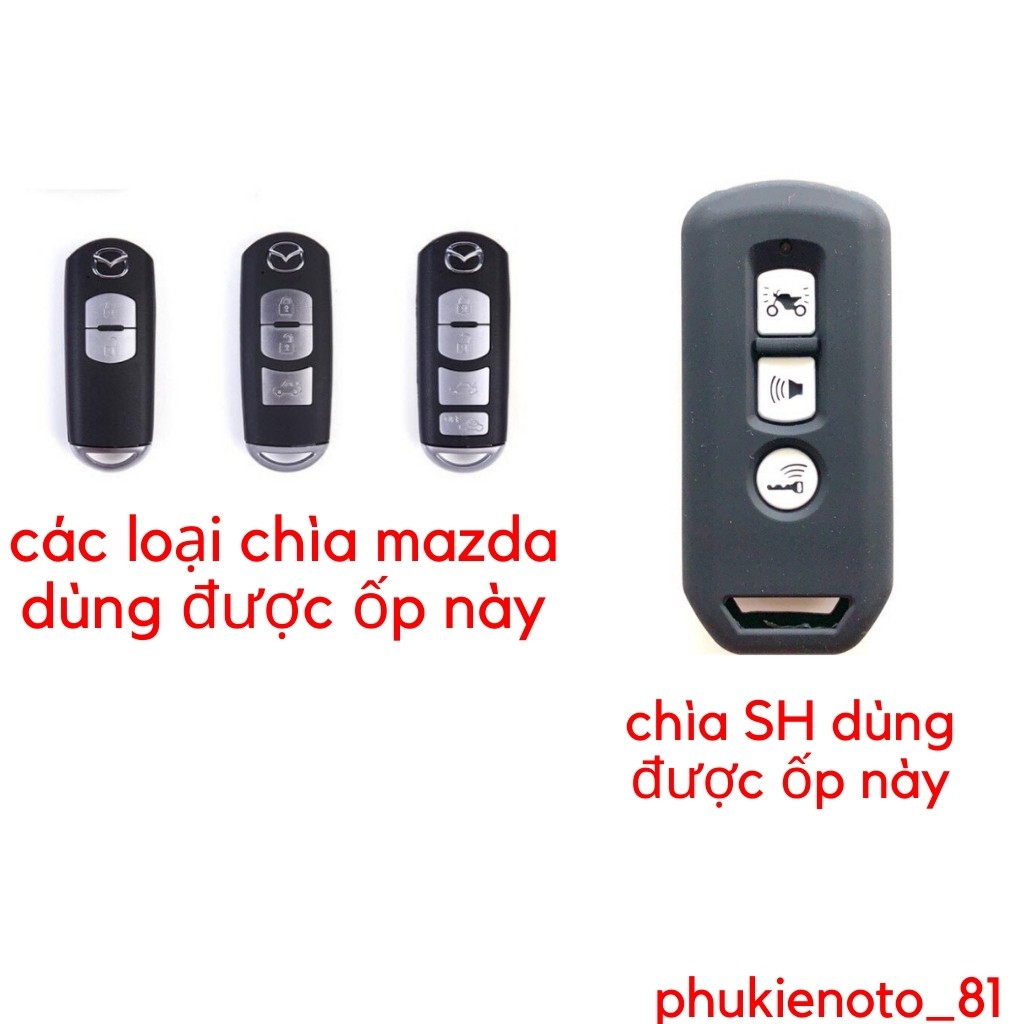 Ốp chìa khoá Mazda 3, CX5, SH smartkey... ❤️ Freeship ❤ silicon cao cấp