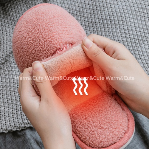 Dép bông cừu sang trọng cặp đôi đi trong nhà ấm áp chống trơn Warm&amp;Cute DA24