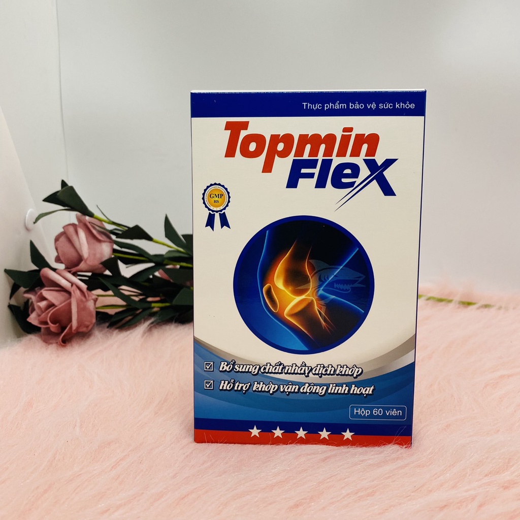 Xương khớp Topmin Flex hộp 60 viên giúp bôi trơn khớp, giảm viêm khớp hiệu quả