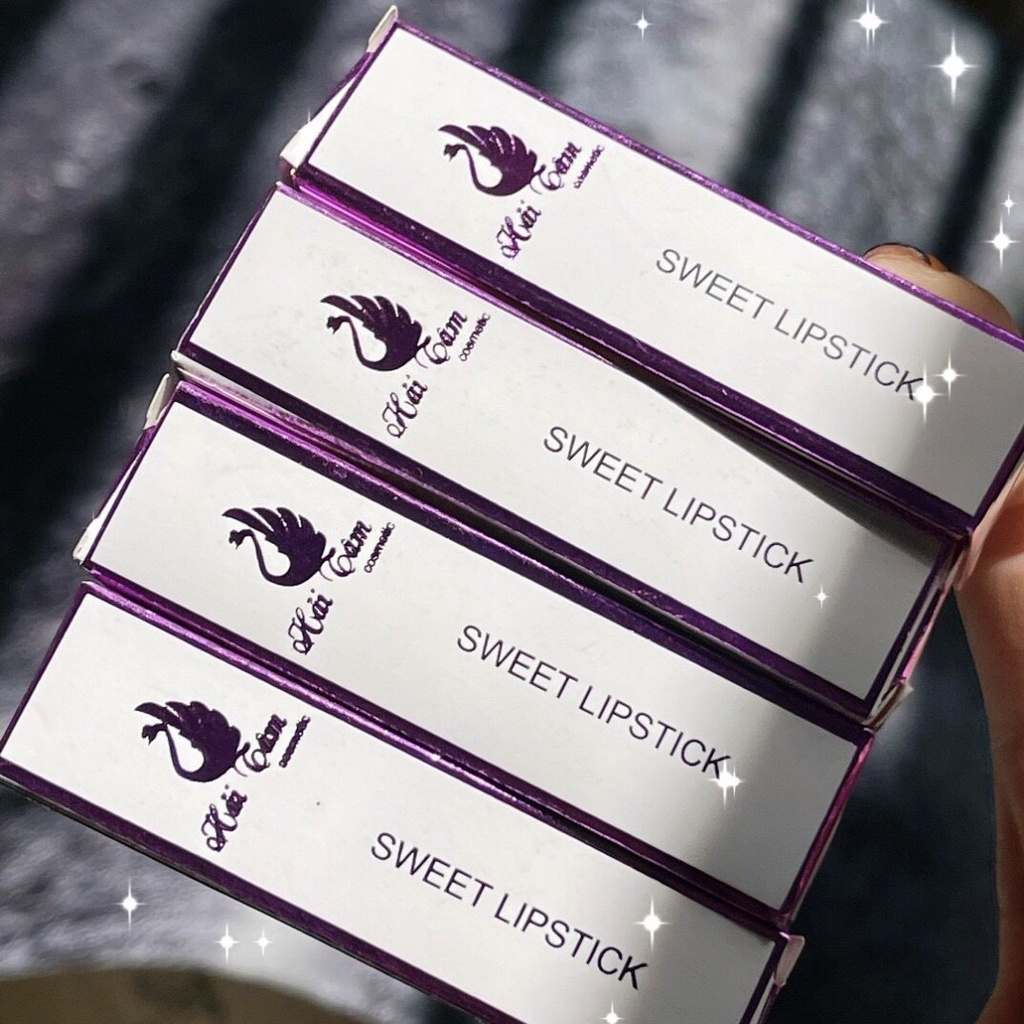 Son kem lì THIÊN NGA TÍM mền mịn lâu trôi xinh xắn - Son kem lì thiên nhiên không chì