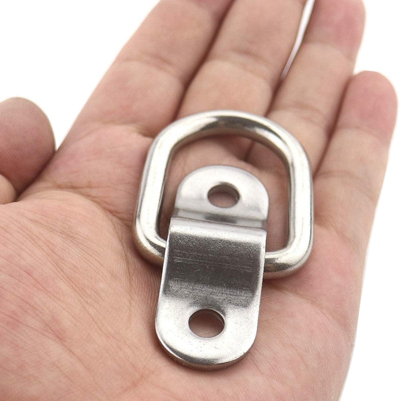 Set 10 Móc Neo Dây Buộc Hàng Hóa Hình Chữ D Cho Xe Hơi Xe Tải Xe Tải RV Tàu Thuyền