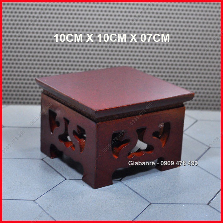 ĐẾ ĐÔN GỖ VUÔNG DÀNH CHO TƯỢNG PHẬT - 6976 | BigBuy360 - bigbuy360.vn