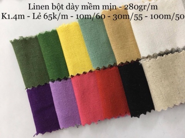 Linen Bột dày mềm mịn { ẢNH TỰ CHỤP } – Thêu tay, quần áo, chăn ga gối, rèm cửa, phông chụp ảnh