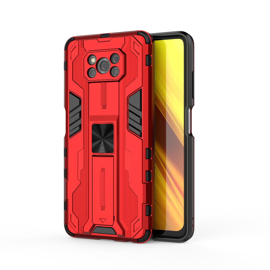 Ốp lưng Poco X3 / Poco X3 Pro Iron Man Ver 3 chống sốc giá đỡ thời trang cao cấp