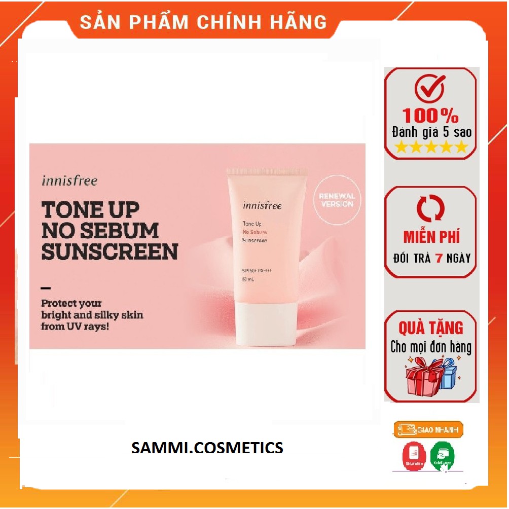 Kem chống nắng cho da dầu innisfree - kem chống nắng cho da dầu mụn da nhạy cảm nâng tone da