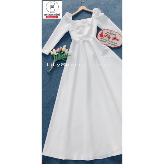 ĐẦM NÀNG DÂU CỔ U TAY PHỒNG full size S/M/L/XL