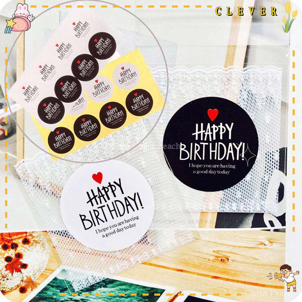Set 5/10 tờ nhãn dán Happy Birthday