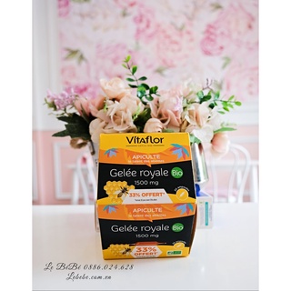 Sữa ong chúa Vitaflor Gelee Royale Bio 1500mg (20 ống) của Pháp