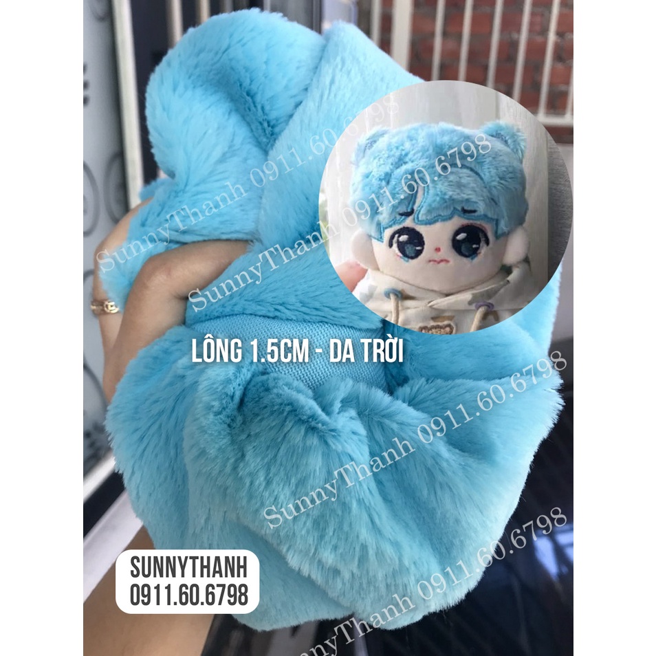 20cm*20cm [ Tóc doll THỎ ] vải lông nhung lông thú lông thỏ SunnyThanh