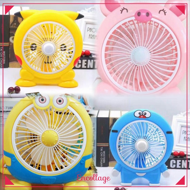 [ GIÁ HẠT RẺ ] Quạt Điện Mini Hình Các Con Thú Ngộ Nghĩnh