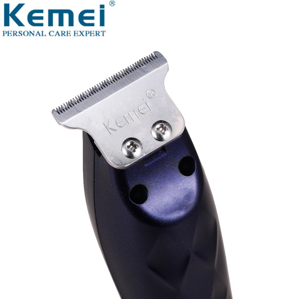 Tông đơ cắt tóc chuyên nghiệp Kemei KM-5021 lưỡi cắt sát da dạng sạc điện/ dây cáp USB tiện lợi