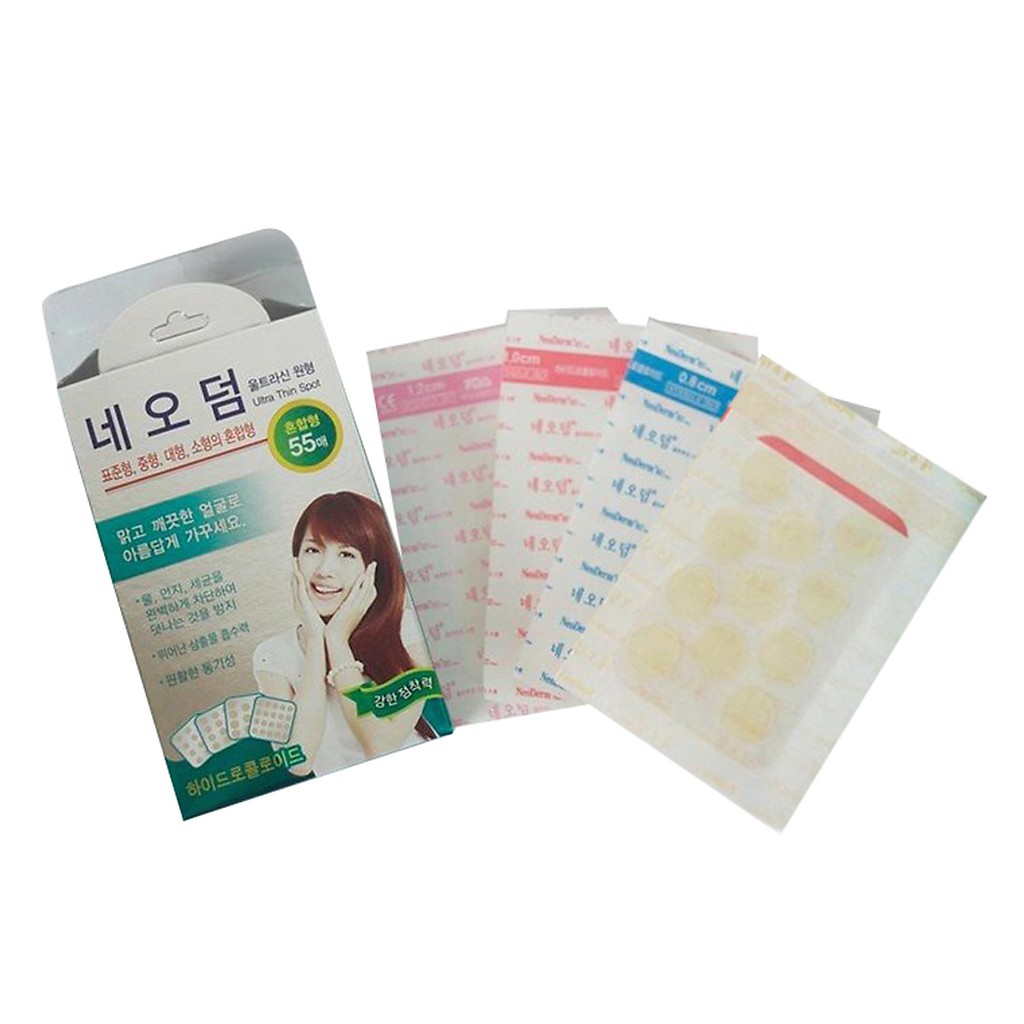 Miếng Dán Giảm Mụn Neoderm Hydrocolloid 55 Miếng