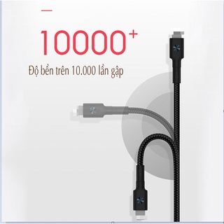 Cáp sạc nhanh PD chuẩn MFI type C to ZMI-Cáp sạc siêu bền Xiaomi Zmi AL873K đạt chứng nhận MFI