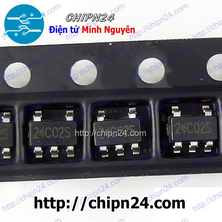 [3 CON] (SOP) IC Dán 24C02 SOT23-5 (SMD) (AT24C02 24C02S)