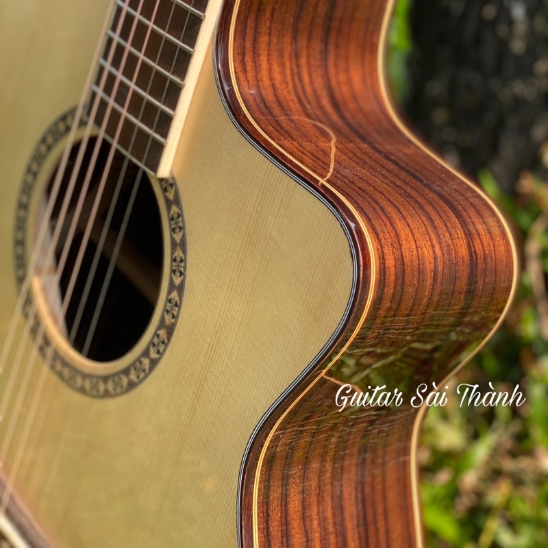 Đàn Guitar Acoustic Gỗ Cẩm Ấn Chính Hãng ST.Real Guitar Sài Thành Mã ST-CA5