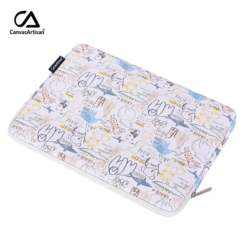 CanvasArtisan Túi da đựng laptop chống thấm nước họa tiết hoạt hình graffiti cho Matebook Air Pro 11 12 13 14 15 inch