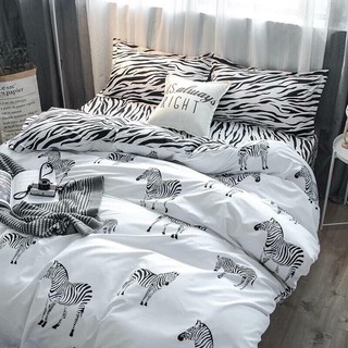 Trọn Bộ Drap Giường Chần Bông Ngựa Vằn Cực Đẹp Cotton M6*2M-M8*2M