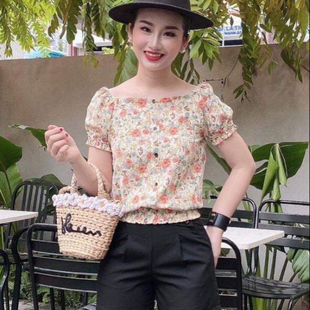 Áo sơ mi hở vai