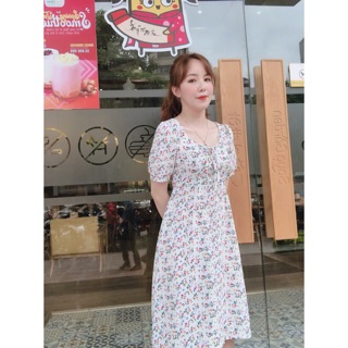 VÁY XOÈ HOA THẮT NƠ