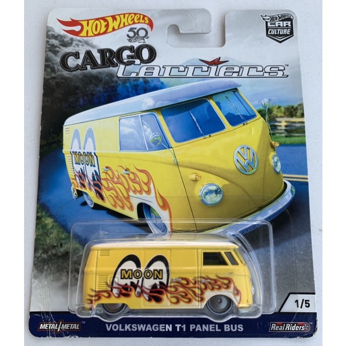 Xe Hot Wheels Premium Volkswagen T1 Panel Bus Mooneyes