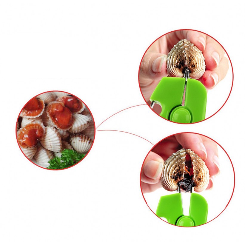 Kẹp Mở Vỏ Sò/Vỏ Sò 13cm/ Thiết Kế Lò Xo Tự Động Tiện Dụng Cho Nhà Bếp