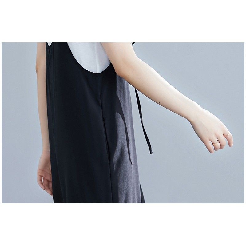 [ORDER] Quần yếm lửng nữ bigsize ống rộng màu đen basic (fit 75kg) - Có ảnh thật | BigBuy360 - bigbuy360.vn