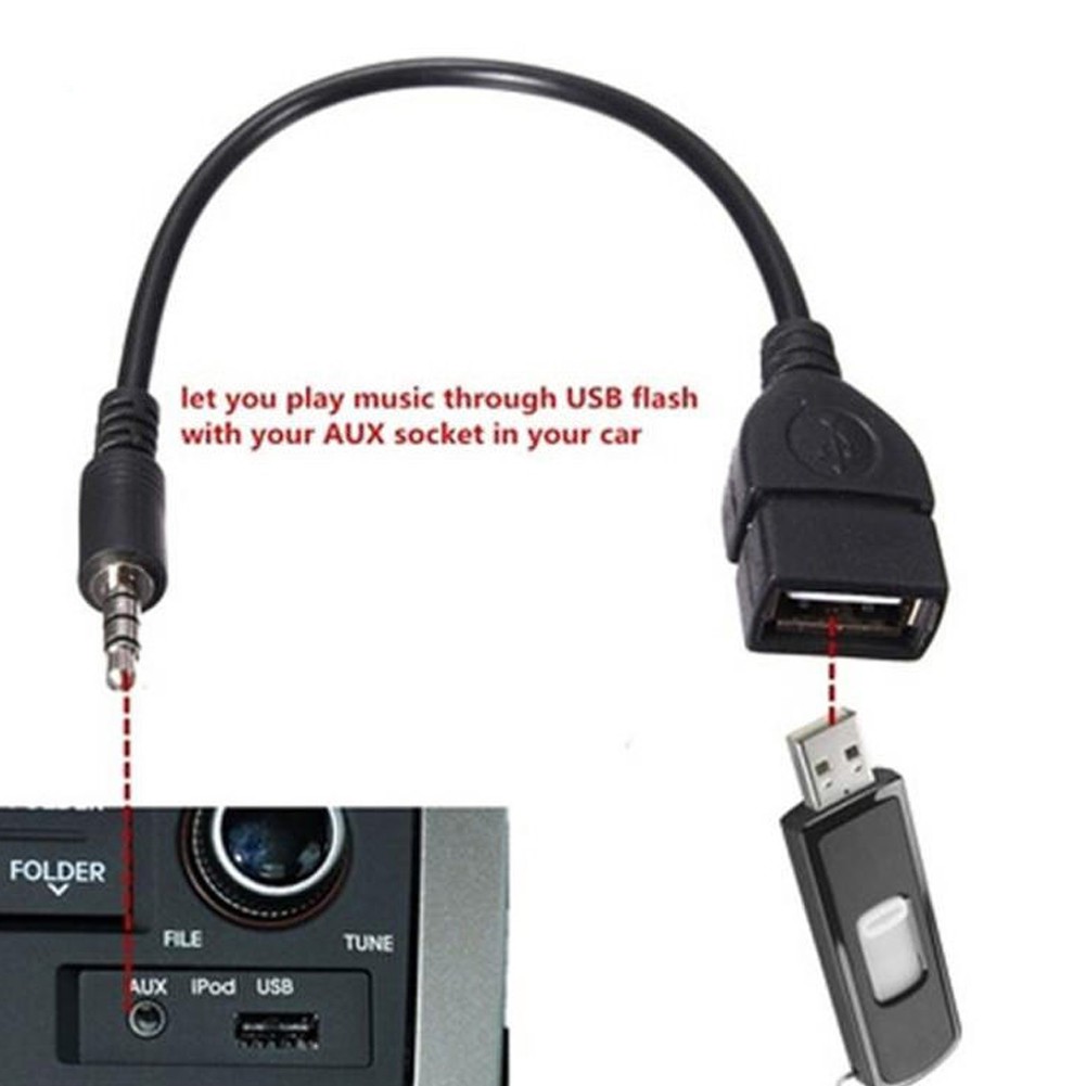Cáp chuyển đổi giắc cắm 3.5mm sang cổng Usb 2.0 Type A