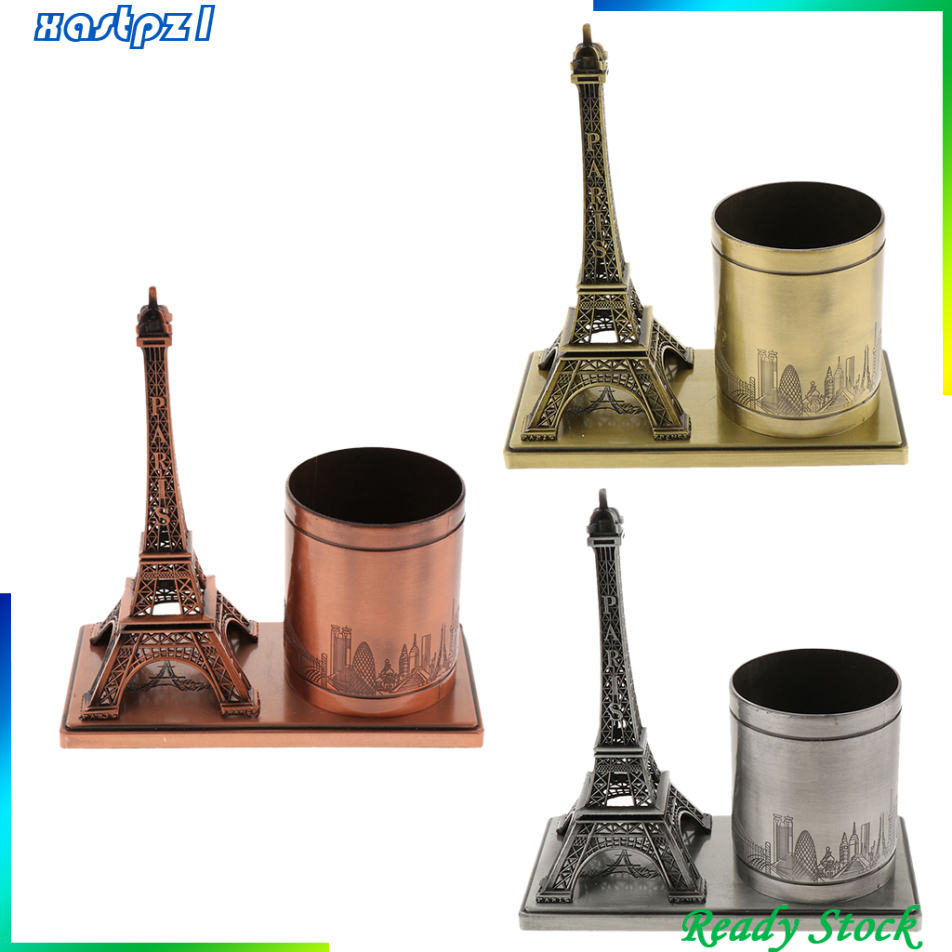 (Hàng Mới Về) Hộp Đựng Bút / Cọ Trang Điểm Thiết Kế Hình Tháp Eiffel